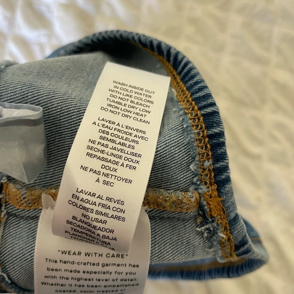 Good American denim bandeau crop top - Picture 7 of 7